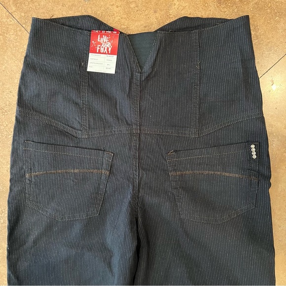 Foxy Jeans Y2K pinstripe high rise jeans size 11 - Picture 9 of 9